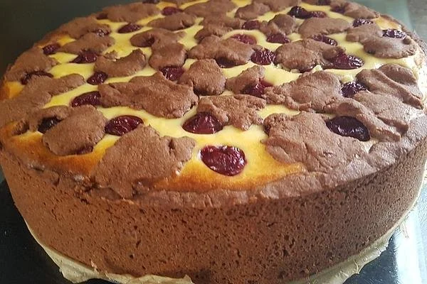 Zupfkuchen mit Kirschen – leckerer Käsekuchen mit Kirsch-Topping